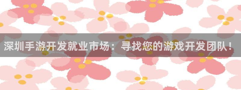 28大神用不了了：深圳手游开发就业市场：寻找您的游戏开发团队